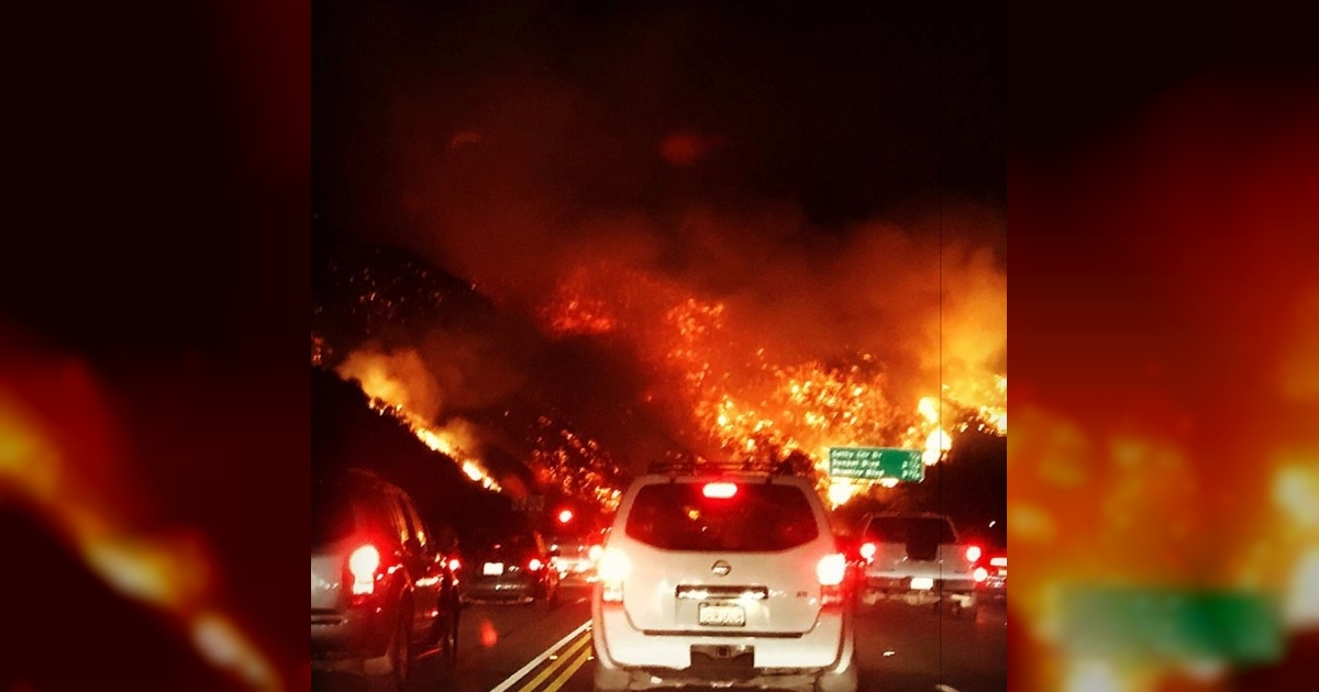 Fuego en California. © Emergencias California / Twitter.