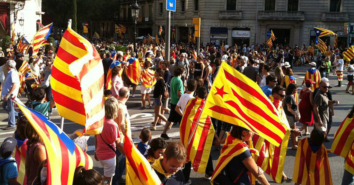 Manifestación independentista en Cataluña © Wikimedia