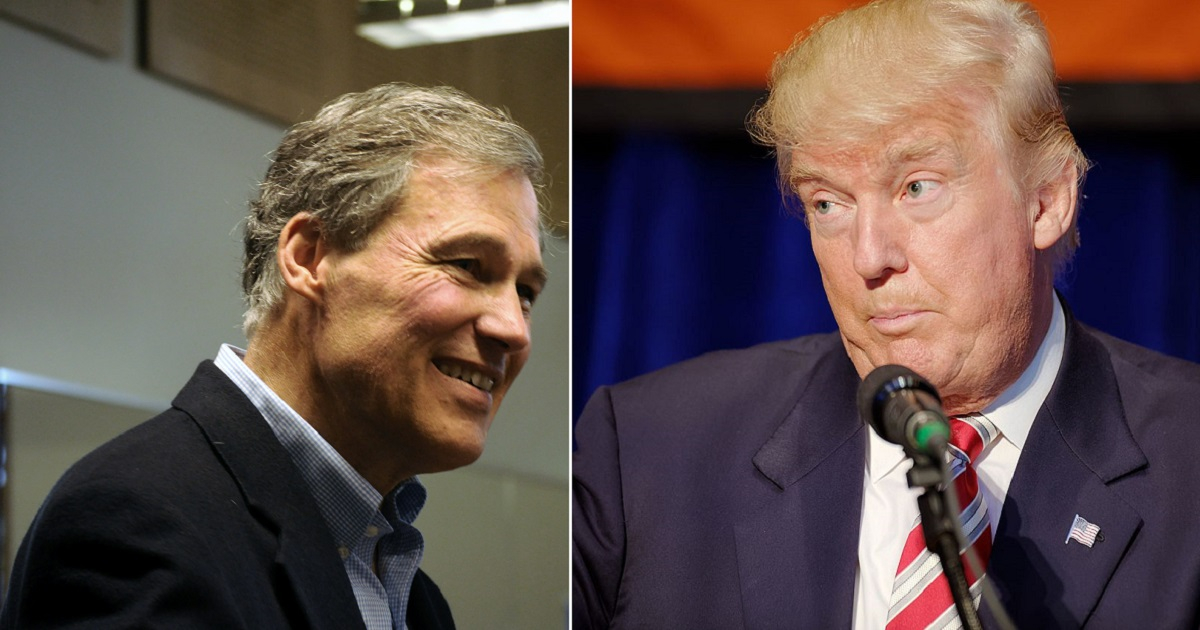 Jay Inslee vs Donald Trump © Wikimedia Commons/Creative Commons