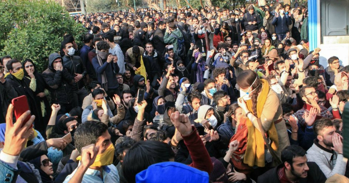 Protestas en Irán. © Hasan Sajwani / Twitter