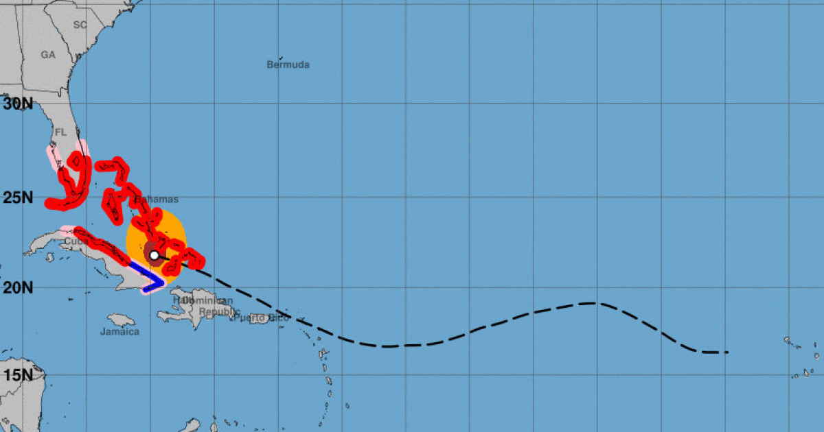 Posición del huracán Irma en su rumbo hacia Cuba y la Florida © NOAA