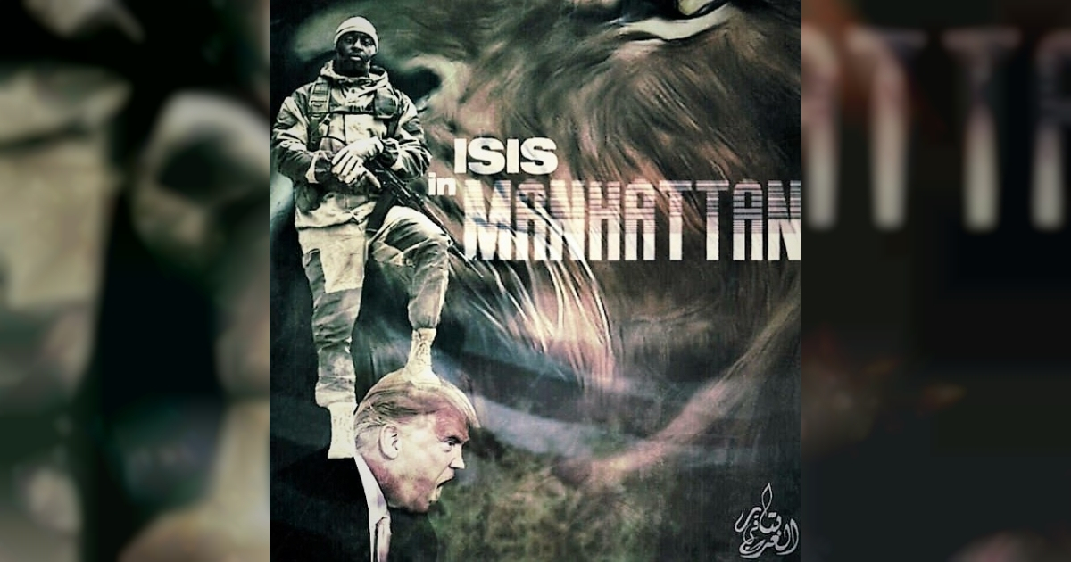 Imagen del mensaje de amenaza del Estado Islámico © Daily Mail