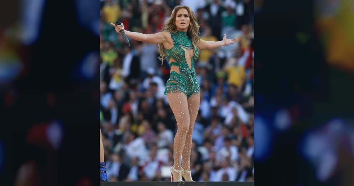 Jennifer Lopez durante la ceremonia del Mundial de Brasil 2014 © Wikimedia Commons