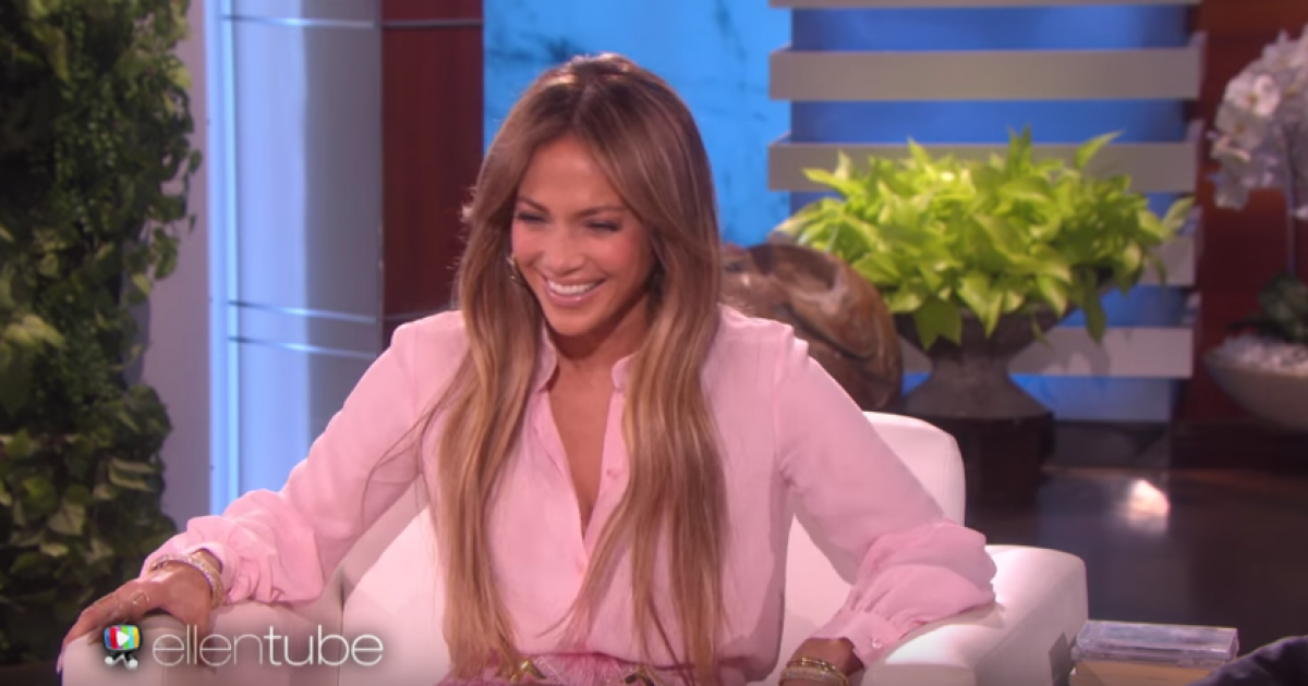 Jennifer Lopez © Captura de pantalla de The Ellen Show / YouTube