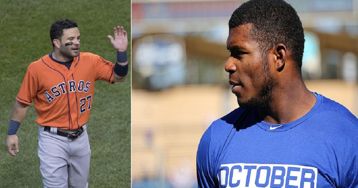 José Altuve y Yasiel Puig © Wikimedia Commons