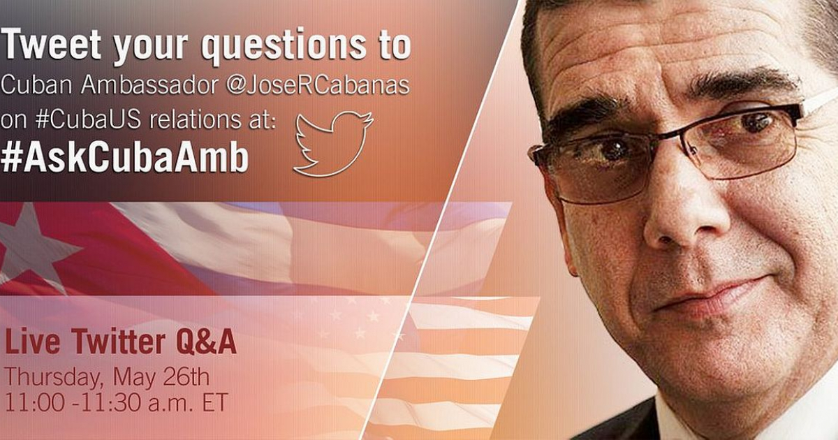 Embajador cubano en EEUU José Ramón Cabañas © Embajador cubano en EEUU contestara "en vivo" preguntas a usuarios de Twitter