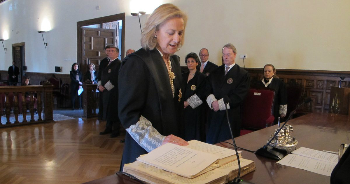 Toma de posesión de una jueza en el Juzgado de Sevilla, donde se ha celebrado el juidico. © TSJA / Twitter