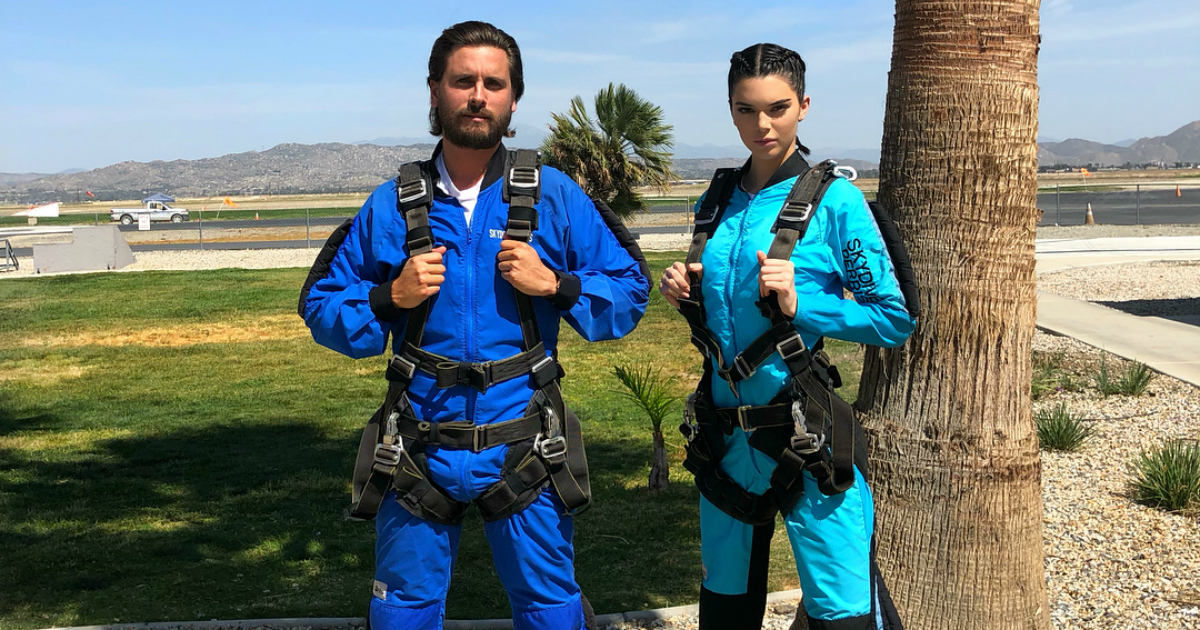 Kendall Jenner y Scott Disick van a hacer paracaidismo juntos fuera de Los Ángeles © Instagram/ kendalljenner