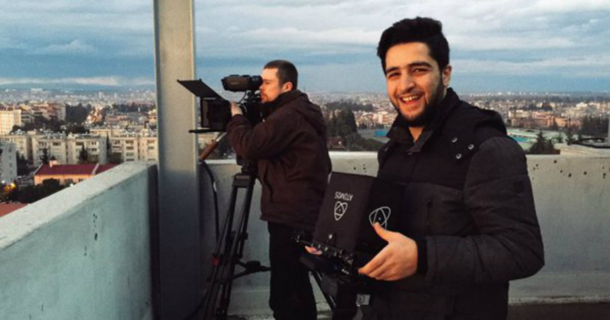 El director de fotografía sirio de 21 años, Khaled Khateeb. © Tiempo