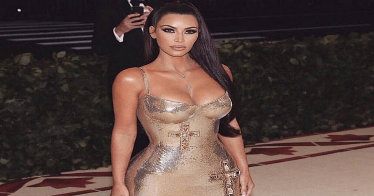 Kim lució un vestido de Versace en la Gala Met © Instagram / Kim Kardashian