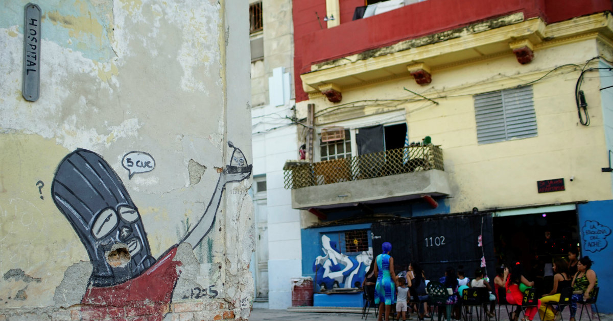 Grafiti en las calles de La Habana © REUTERS / Alexandre Meneghini