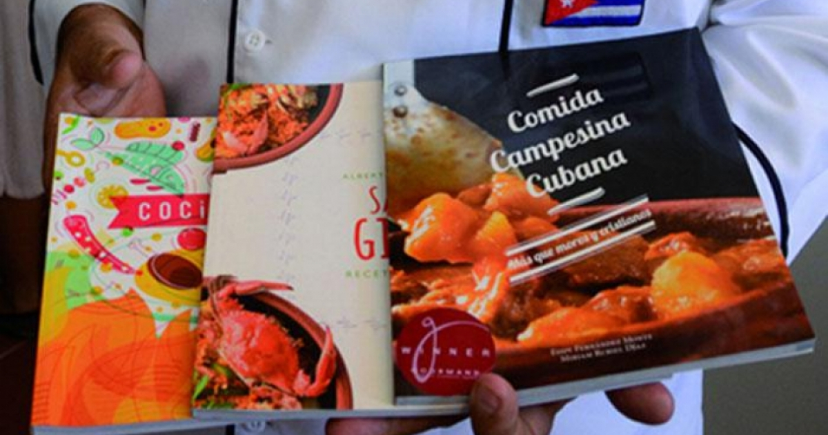 Libros de cocina de cubana premiados. © ACN