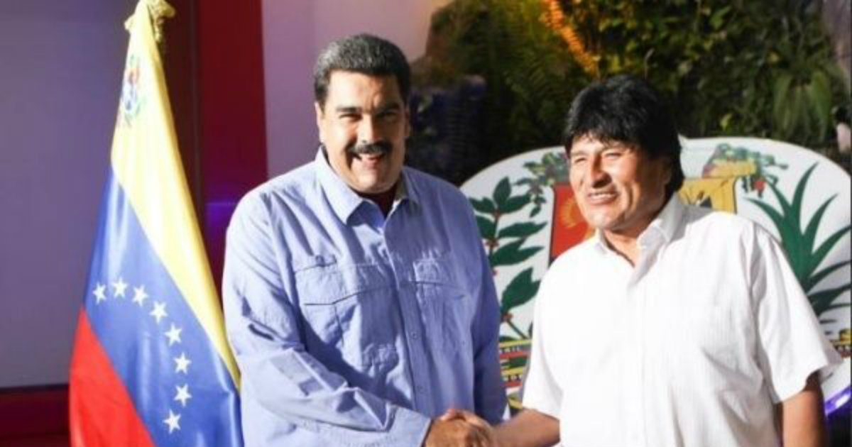 Nicolás Maduro y Evo Morales juntos en una imagen de archivo © Twitter / Prensa Presidencial