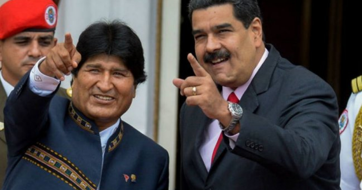 Evo Morales (i) y Nicolas Maduro (d) © Twitter/Evo Morales