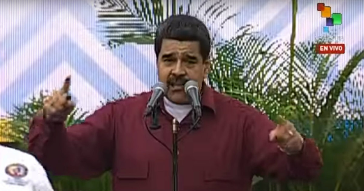 Maduro durante su encuentro con seguidores chavistas © Youtube