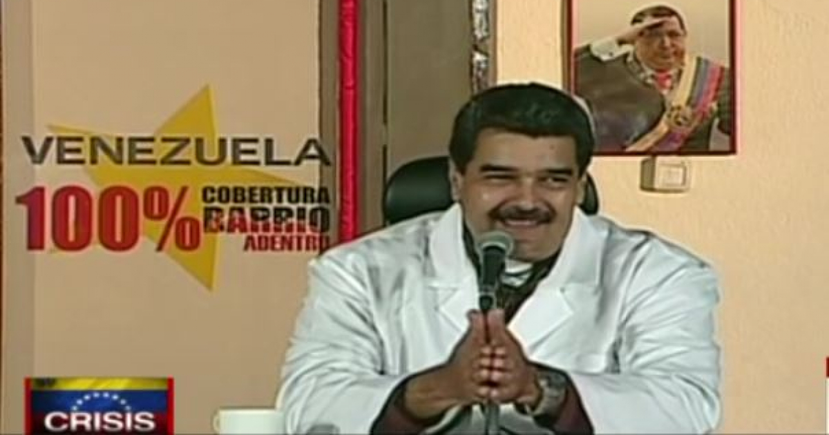 Nicolás Maduro y el jabón del manifestante desnudo © Maduradas/Youtube