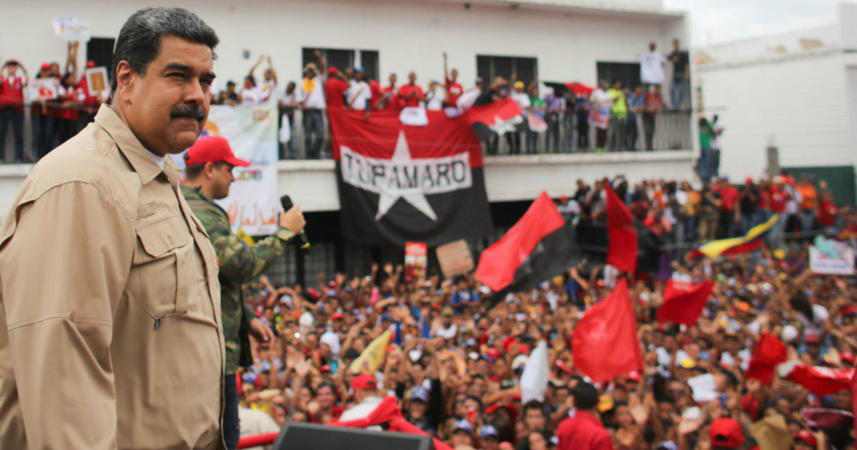 Maduro, en un mitin electoral. © Maduro / Twitter