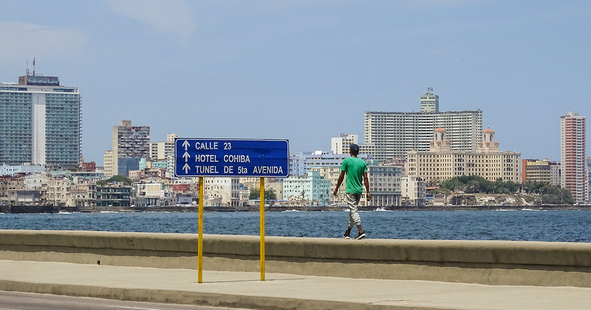 Cierran el Malecón desde Prado hasta 23. © CiberCuba