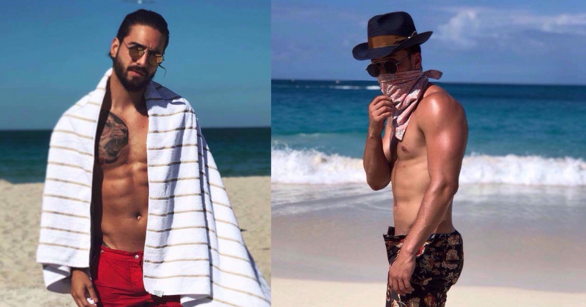 Maluma y Prince Royce en Miami Beach © Instagram/ Maluma/ Prince Royce