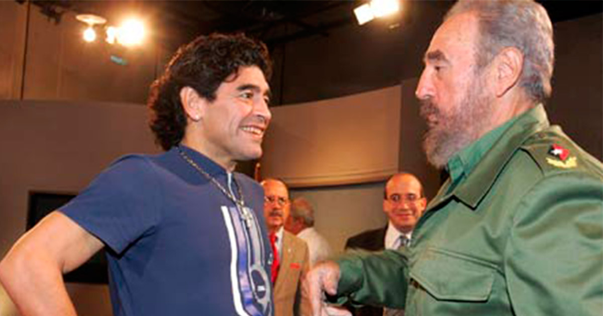 Maradona y Fidel Castro © Cubadebate