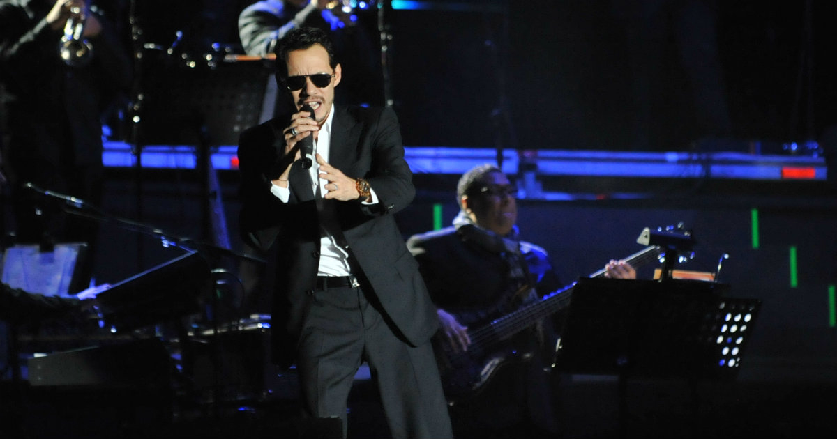 Marc Anthony durante un concierto. © Wikimedia Commons