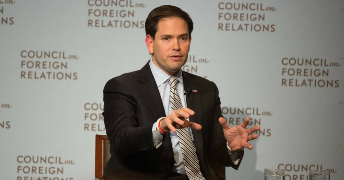 El congresista cubanoamericano Marco Rubio en una entrevista © The New York Times/Ruth Fremson