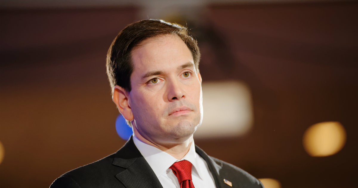 El senador Marco Rubio durante un acto ante la prensa © Flickr / Michael Vadon