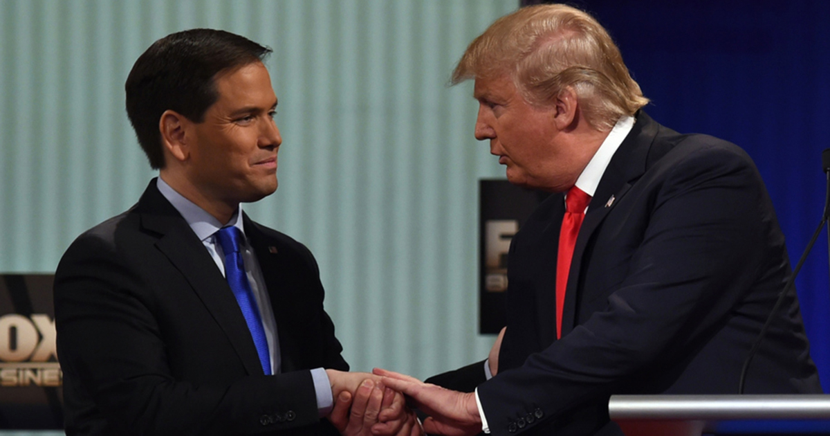 Marco Rubio y Donald Trump © Getty Images
