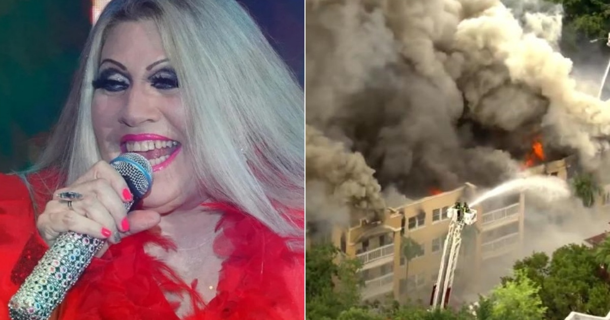 Cantante María Antonieta pierde todo en incendio de su edificio en Miami