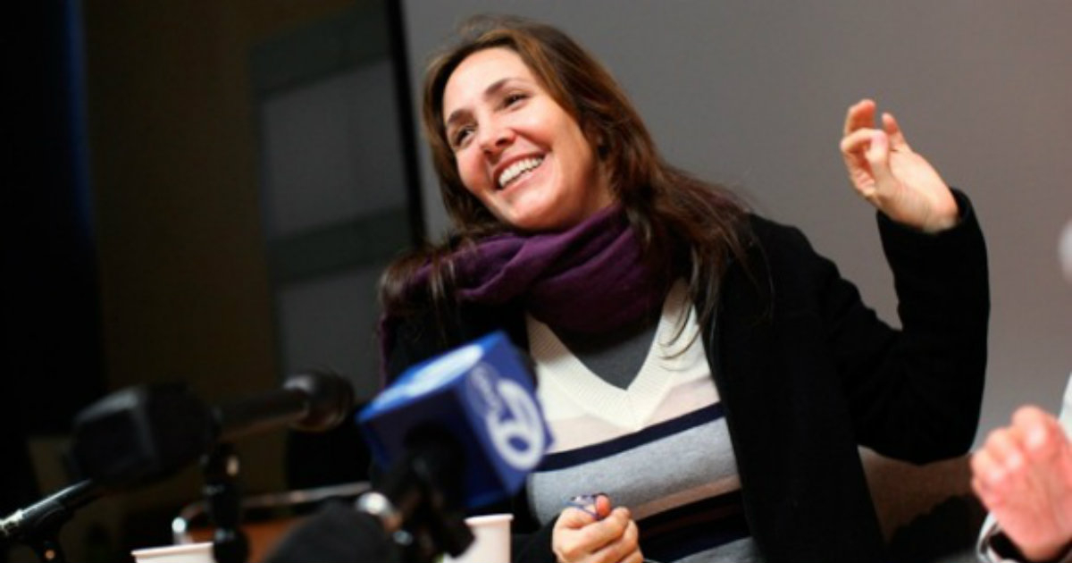Mariela Castro sonriendo durante una entrevista. © Cubadebate