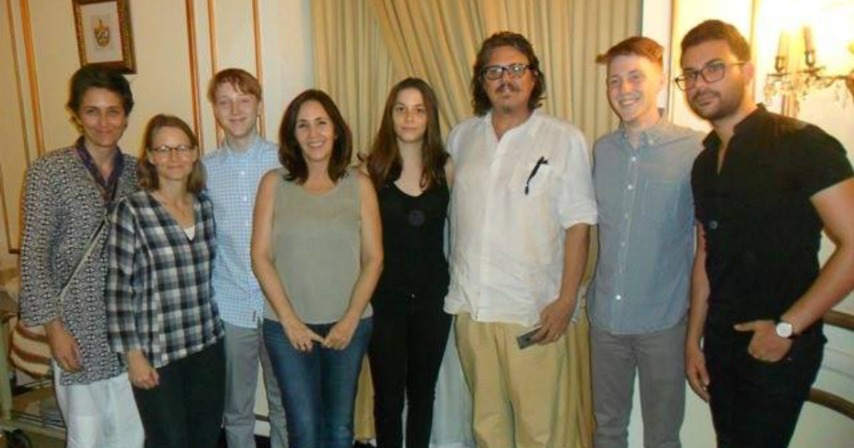 Mariela Castro y Jodie Foster en un encuentro familiar en Cuba © Facebook / Mariela Castro