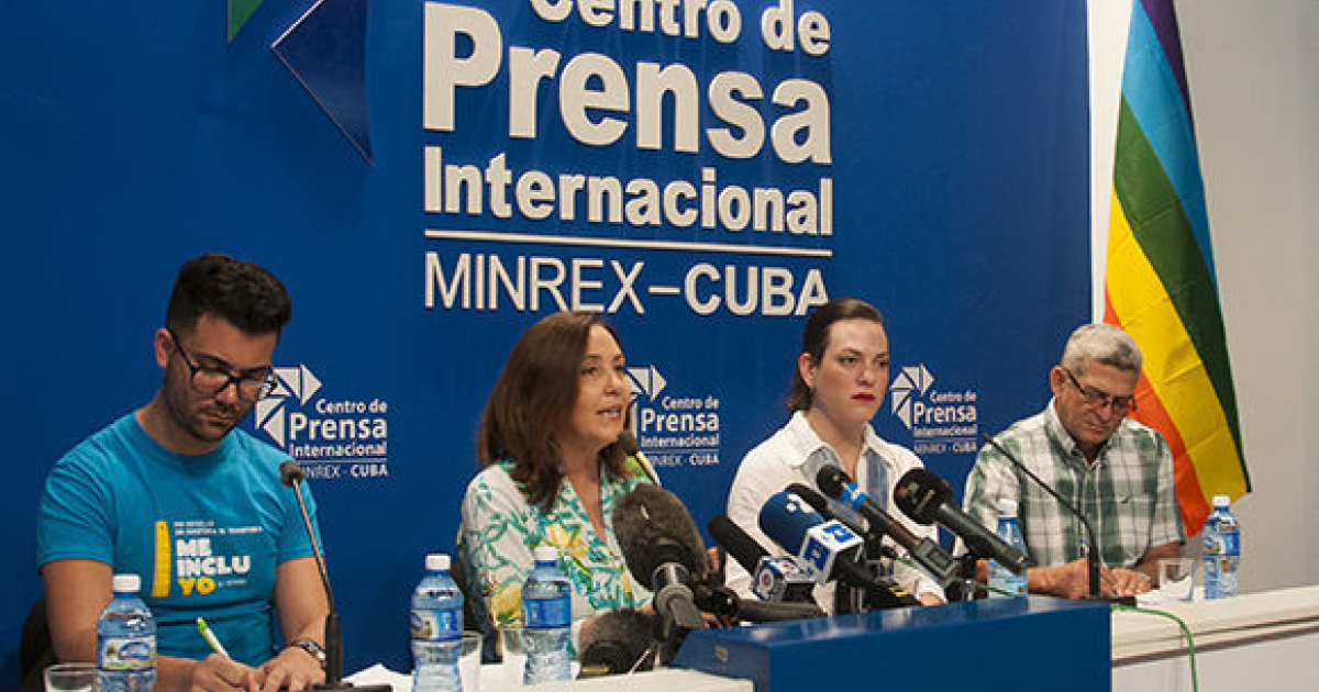 Mariela Castro durante una rueda de prensa oficial. © Irene Pérez/ Cubadebate