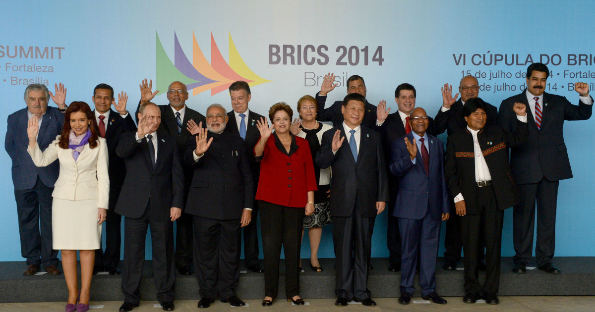 Maduro (fila superior izda) junto a todos los presidentes de Mercosur © Wikimedia Commons