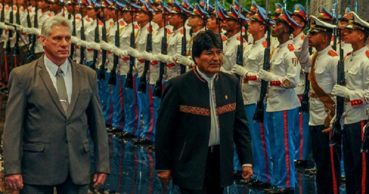 Miguel Díaz-Canel junto a Evo Morales © Vanguardia