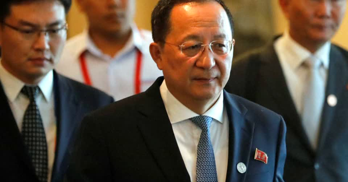 Ri Yong-ho, ministro de Asuntos Exteriores de Corea del Norte © The Washington Post