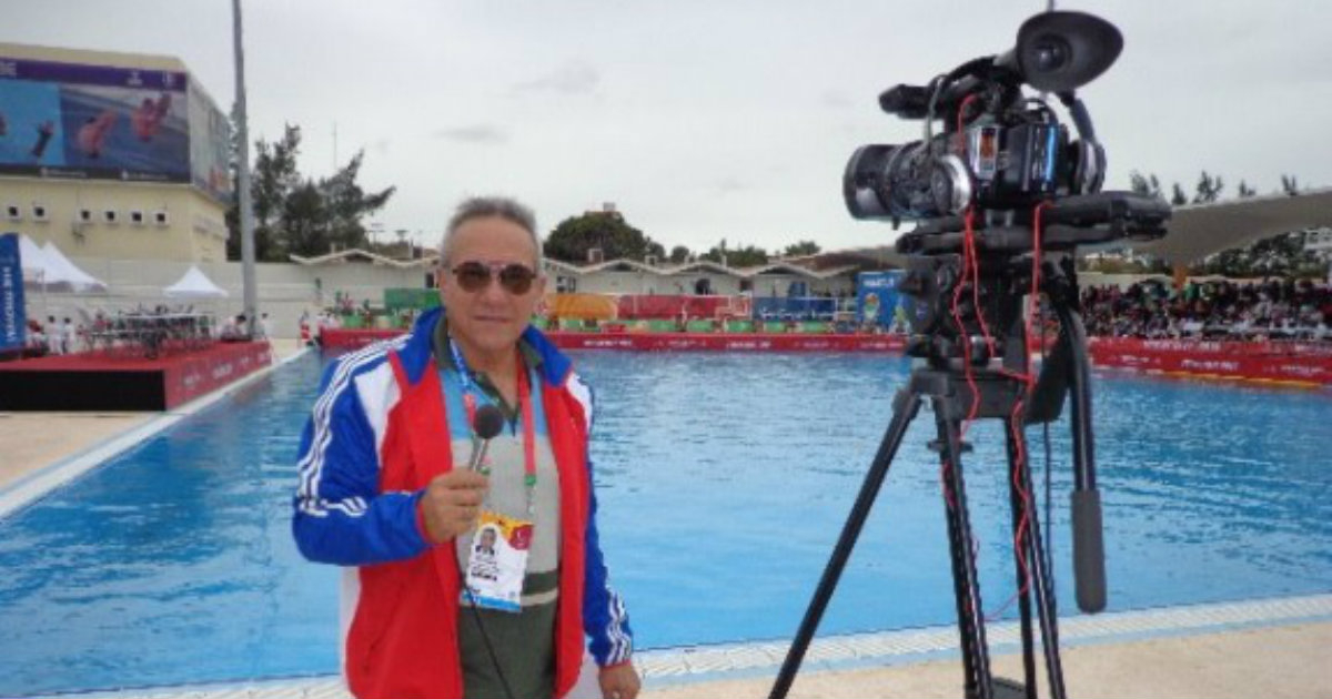 Comentarista deportivo cubano Modesto Agüero © Facebook/Modesto Aguero Yabor