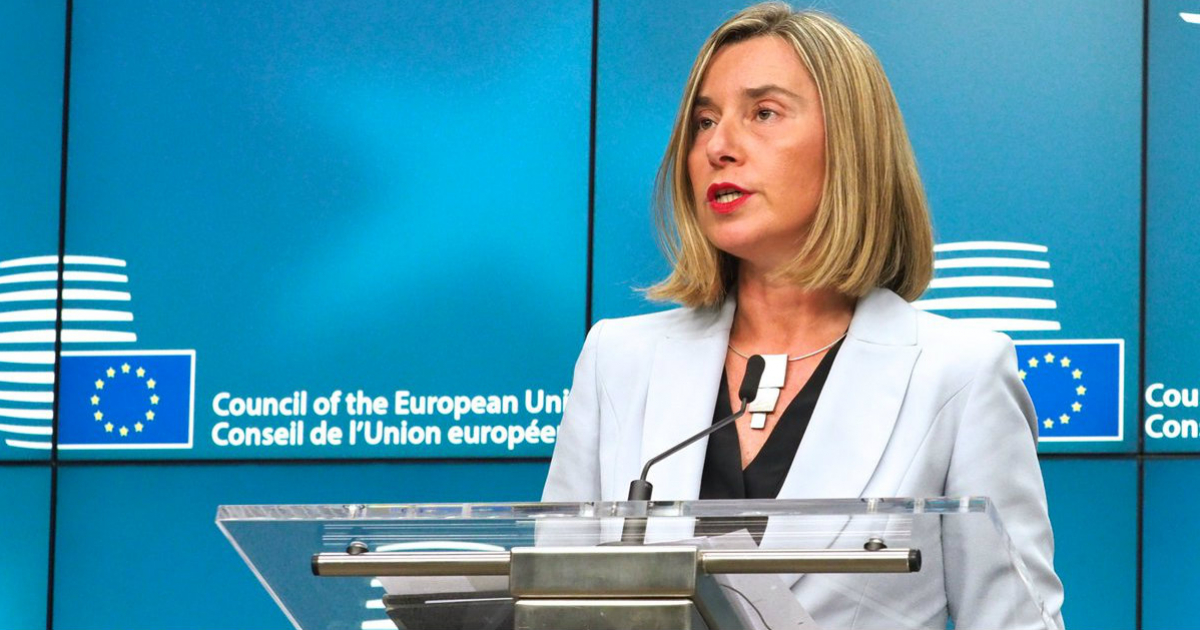 Federica Mogherini, alta representante de la Unión Europea para Asuntos Exteriores. © Federica Mogherini / Twitter