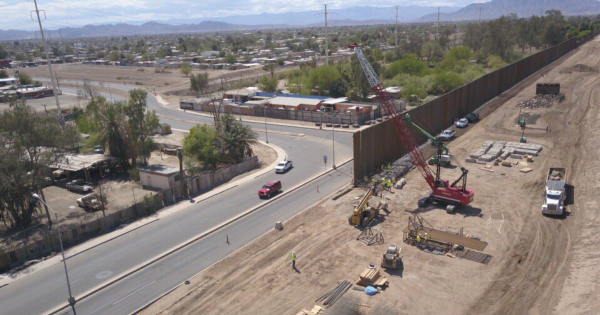 Muro fronterizo con México. © Donald Trump / Twitter