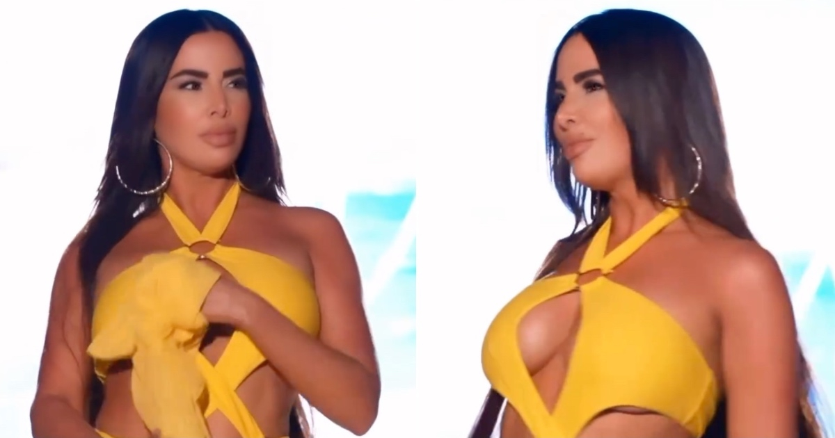 Desfile emocionante: Nayer deslumbra en Miami con atrevido traje de baño