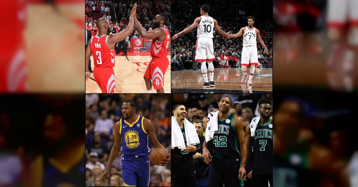 Vista previa de la primera ronda de los playoffs de la NBA. © NBA / Twitter.