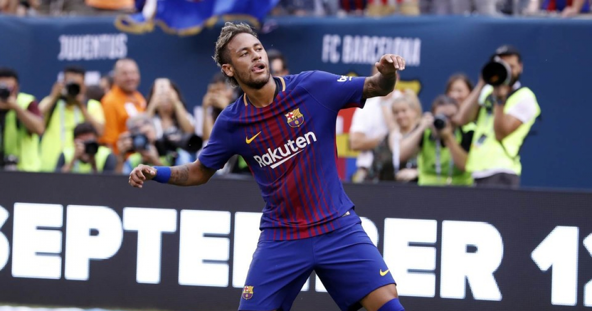 Neymar celebrando un gol con el Barça en Estados Unidos © Miguel Ruiz / FCB