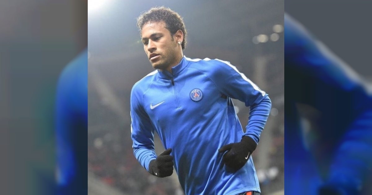 Neymar calentando antes de un partido con el PSG © Neymar / Instagram