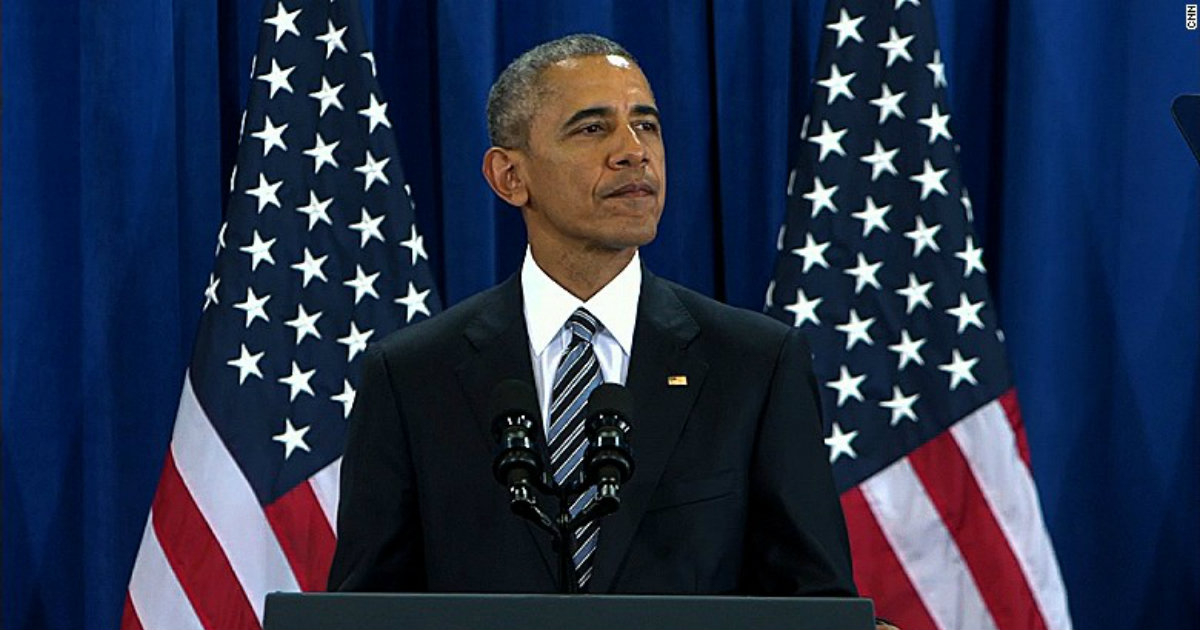 Barack Obama en una reciente rueda de prensa © CNN