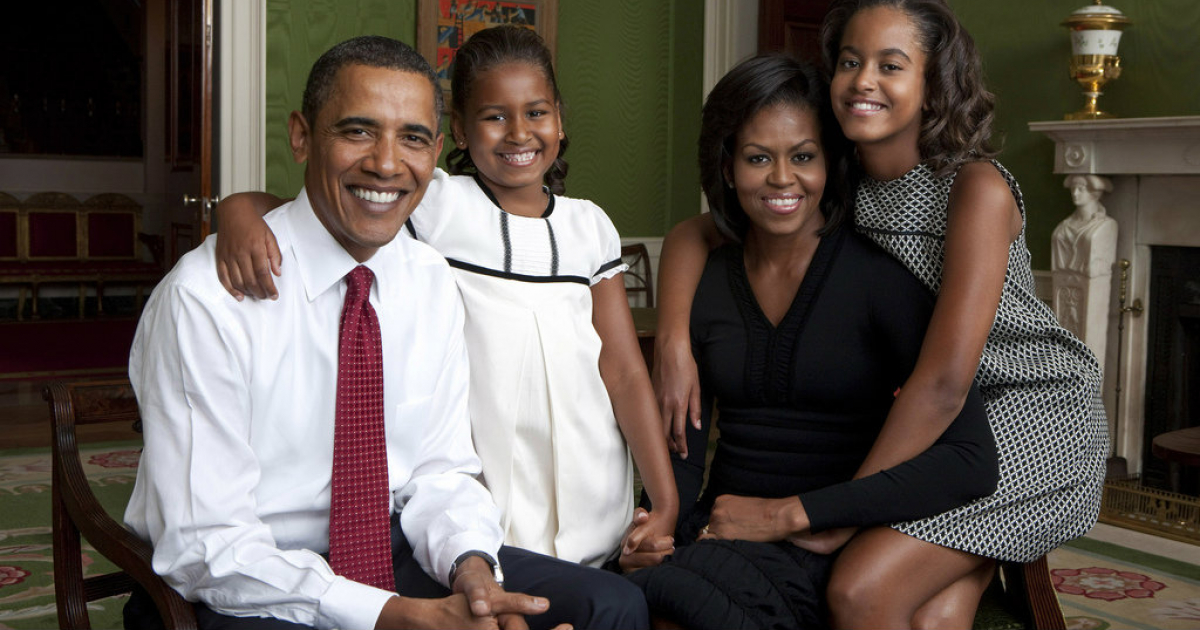 Foto de archivo de la familia Obama © Flickr/Embajada de Estados Unidos en Bolivia