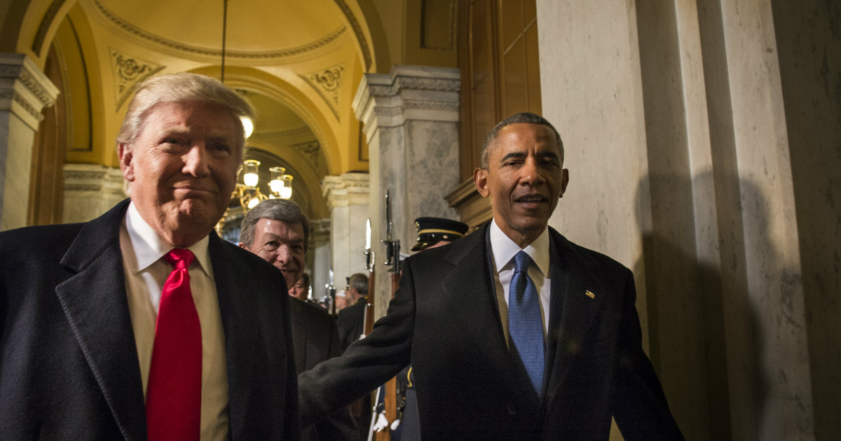 Donald Trump y Barack Obama en una imagen de archivo © Wikimedia Commons