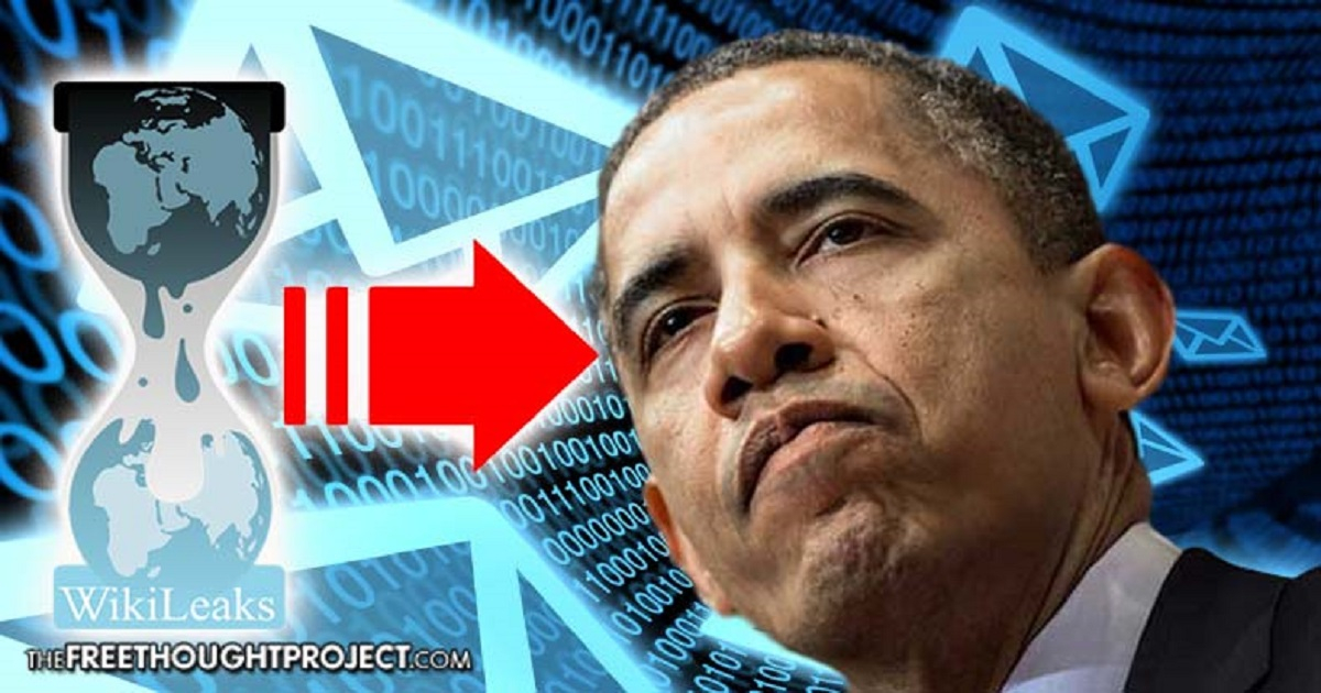 Wikileaks revela dirección de correo electrónico de Obama © The Free Thought Project