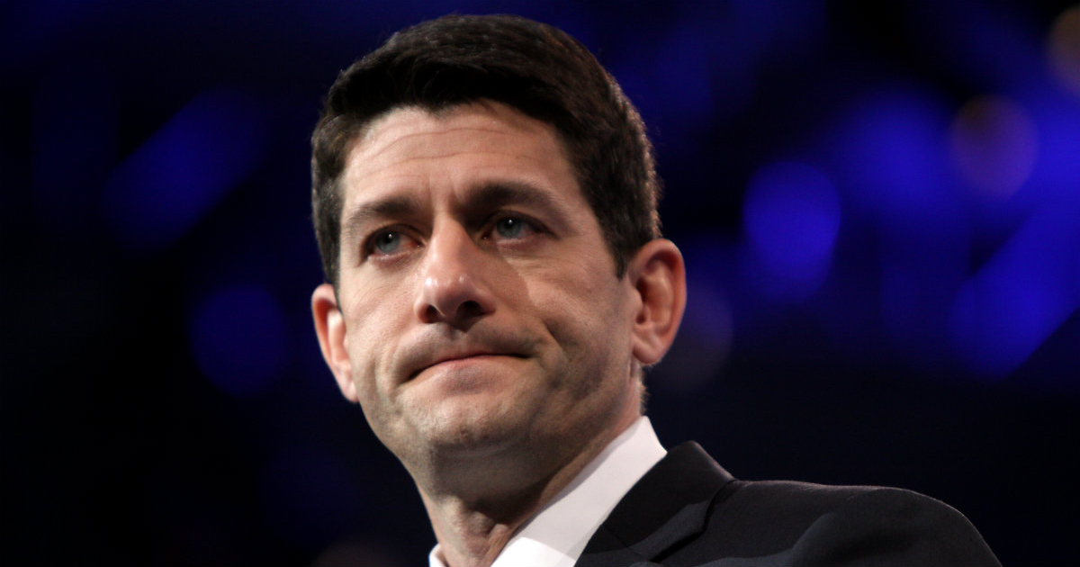 El presidente del Senado, el republicano Paul Ryan, en una comparecencia © Flickr / Gage Skidmore