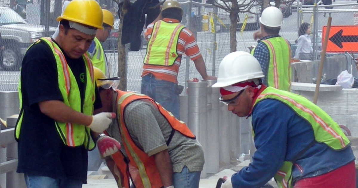 Obreros de la construcción en EE.UU. © Flickr