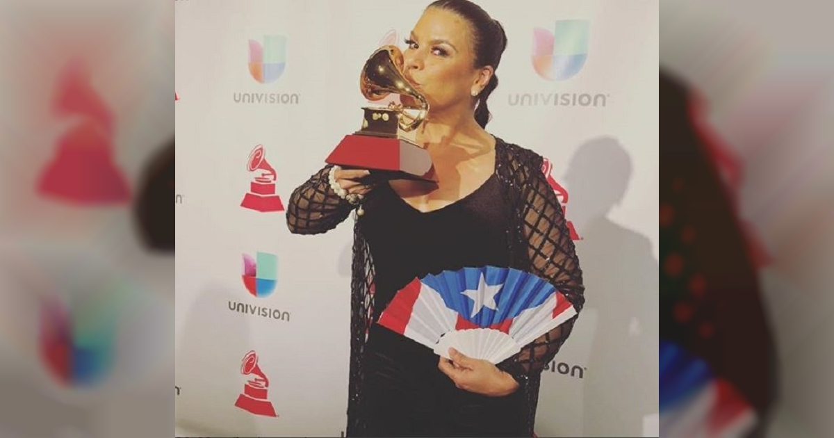 Olga Tañón gana su Grammy © Olga Tañón/Instagram