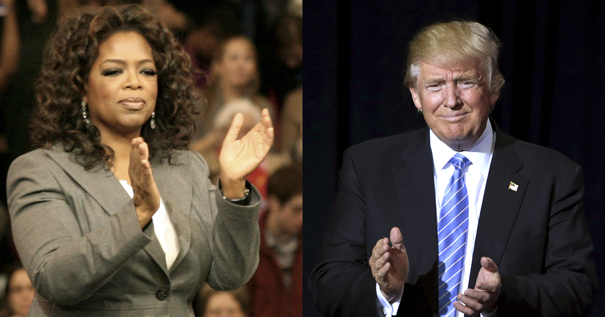 Oprah Winfrey y Donald Trump © Wikimedia Commons
